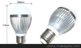 【【周年慶促銷(xiāo)】高光效LED球泡燈 5W 足功率LED燈泡12元起】?jī)r(jià)格,廠家,圖片,LED球泡燈,深圳市華明城光電-